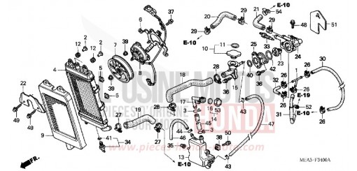 RADIATEUR VTX1300S3 de 2003